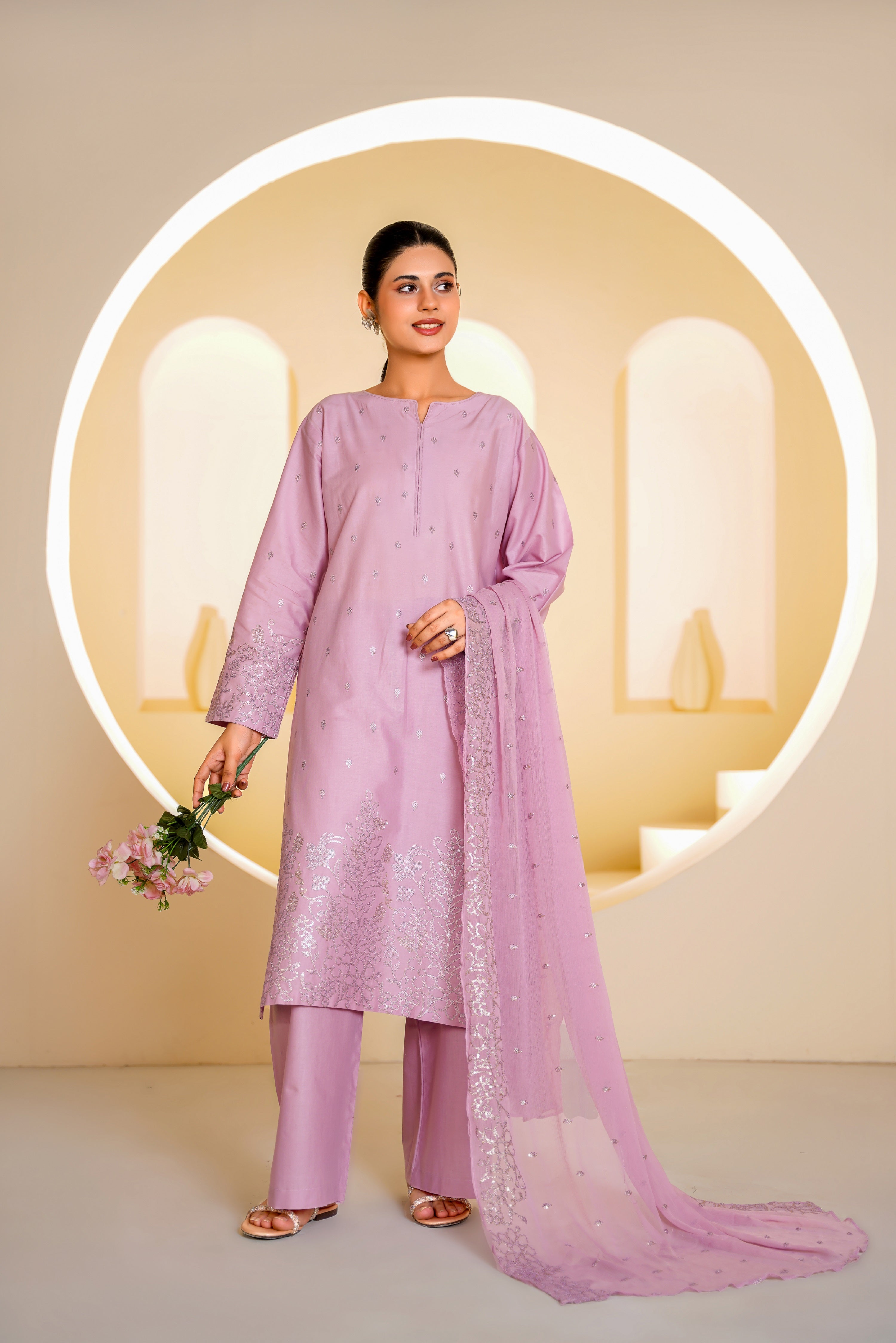 Pink - 3PC Sequins